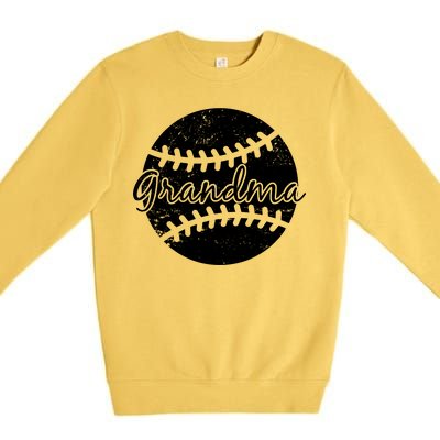 Baseball Grandma Premium Crewneck Sweatshirt