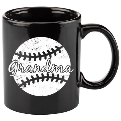 Baseball Grandma 11oz C Handle Ceramic Mug
