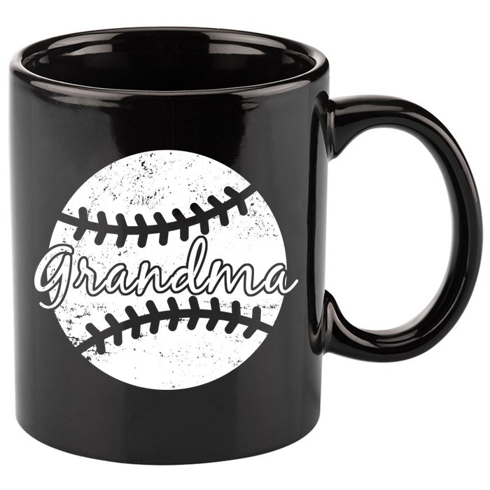 Baseball Grandma 11oz C Handle Ceramic Mug