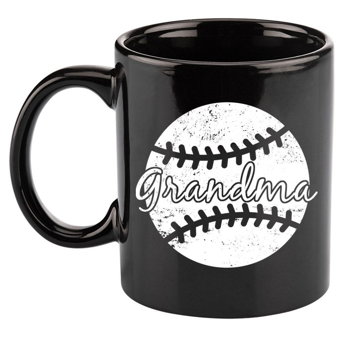 Baseball Grandma 11oz C Handle Ceramic Mug