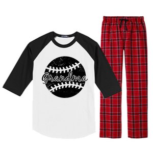 Baseball Grandma Raglan Sleeve Pajama Set