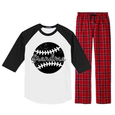 Baseball Grandma Raglan Sleeve Pajama Set