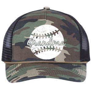 Baseball Grandma Retro Rope Trucker Hat Cap