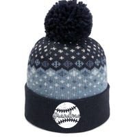 Baseball Grandma The Baniff Cuffed Pom Beanie