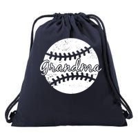 Baseball Grandma Drawstring Bag