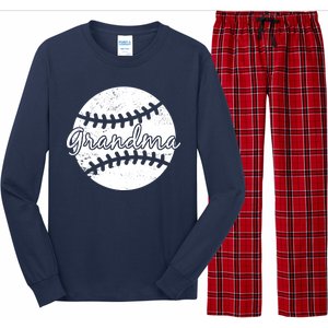 Baseball Grandma Long Sleeve Pajama Set