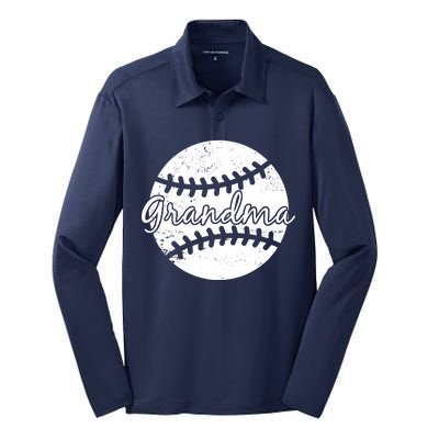 Baseball Grandma Silk Touch Performance Long Sleeve Polo