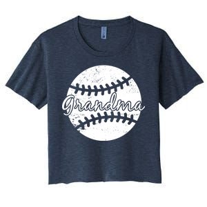 Baseball Grandma Women's Crop Top Tee