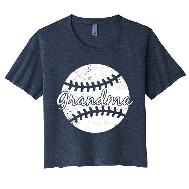 Baseball Grandma Crop Top