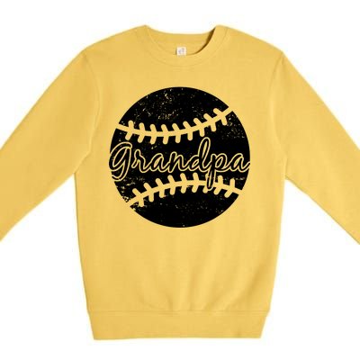 Baseball Grandpa Premium Crewneck Sweatshirt