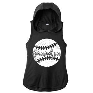 Baseball Grandpa Ladies PosiCharge Tri-Blend Wicking Draft Hoodie Tank