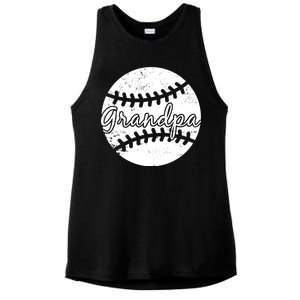 Baseball Grandpa Ladies PosiCharge Tri-Blend Wicking Tank