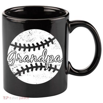 Baseball Grandpa 11oz C Handle Ceramic Mug
