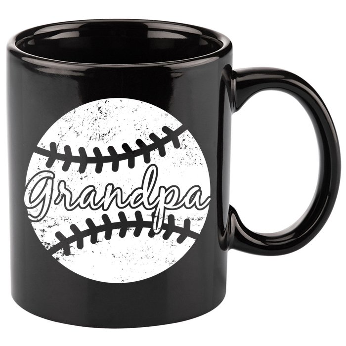 Baseball Grandpa 11oz C Handle Ceramic Mug