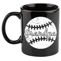 Baseball Grandpa 11oz C Handle Ceramic Mug