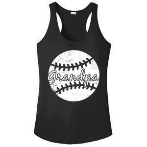 Baseball Grandpa Ladies PosiCharge Competitor Racerback Tank