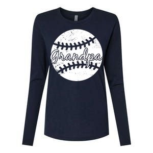 Baseball Grandpa Womens Cotton Relaxed Long Sleeve T-Shirt