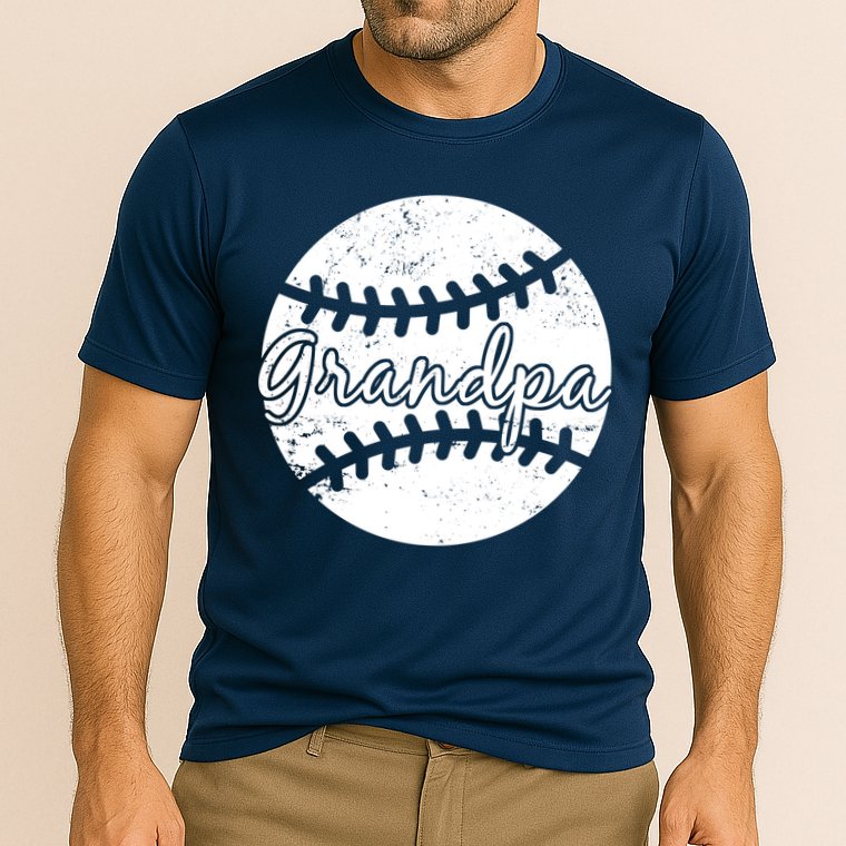 Baseball Grandpa Cooling Performance Crew T-Shirt