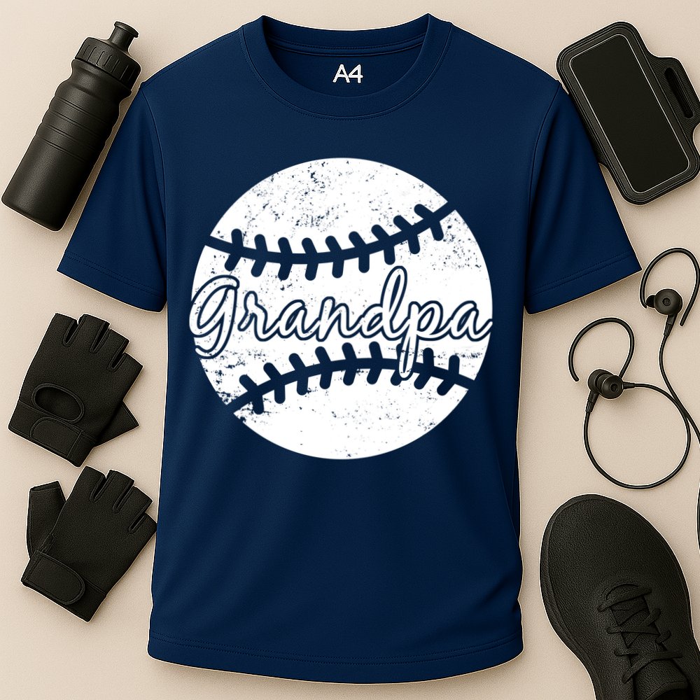 Baseball Grandpa Cooling Performance Crew T-Shirt