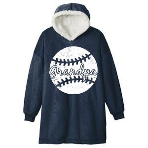 Baseball Grandpa Hooded Wearable Blanket