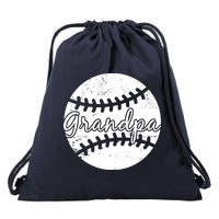 Baseball Grandpa Drawstring Bag