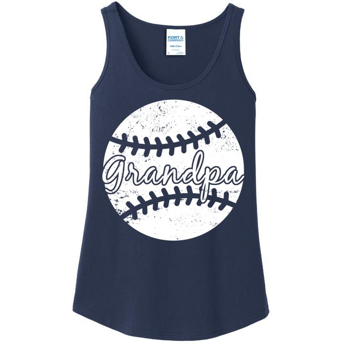 Baseball Grandpa Ladies Essential Tank