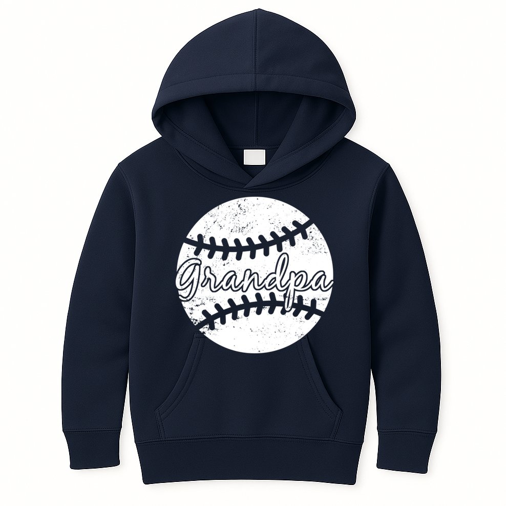 Baseball Grandpa Kids Hoodie