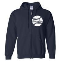 Baseball Grandpa Full Zip Hoodie