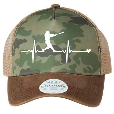 Baseball Heartbeat Pulse Legacy Tie Dye Trucker Hat