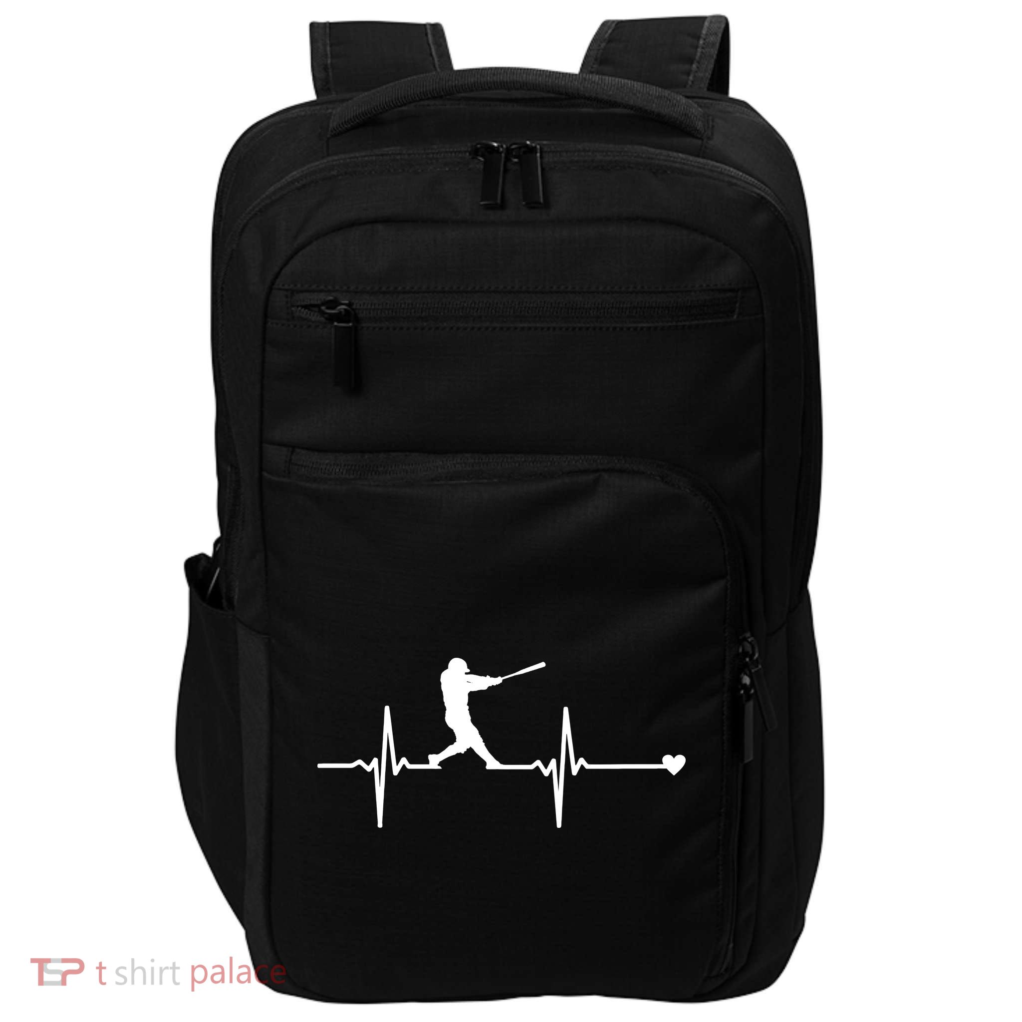 Baseball Heartbeat Pulse Impact Tech Backpack