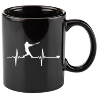 Baseball Heartbeat Pulse 11oz C Handle Ceramic Mug