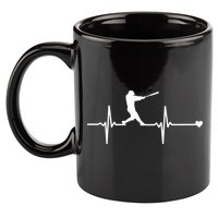 Baseball Heartbeat Pulse 11oz C Handle Ceramic Mug