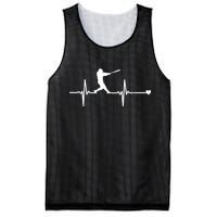 Baseball Heartbeat Pulse Mesh Reversible Basketball Jersey Tank