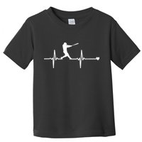 Baseball Heartbeat Pulse Toddler T-Shirt