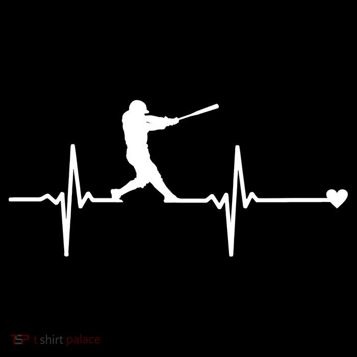 Baseball Heartbeat Pulse Kids T-Shirt