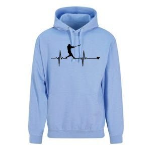 Baseball Heartbeat Pulse Unisex Surf Hoodie