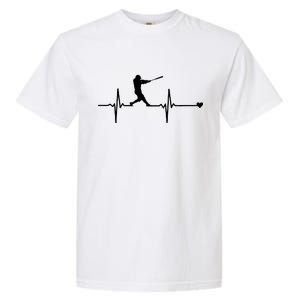 Baseball Heartbeat Pulse Garment-Dyed Heavyweight T-Shirt