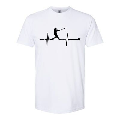 Baseball Heartbeat Pulse Softstyle® CVC T-Shirt