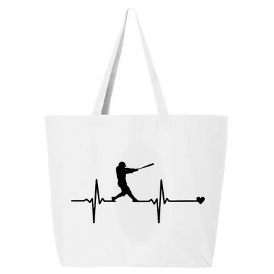 Baseball Heartbeat Pulse 25L Jumbo Tote