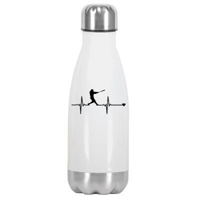 Baseball Heartbeat Pulse Stainless Steel Insulated Water Bottle