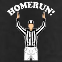 Baseball Homerun Football Referee Funny 7 Panel Mesh Trucker Snapback Hat