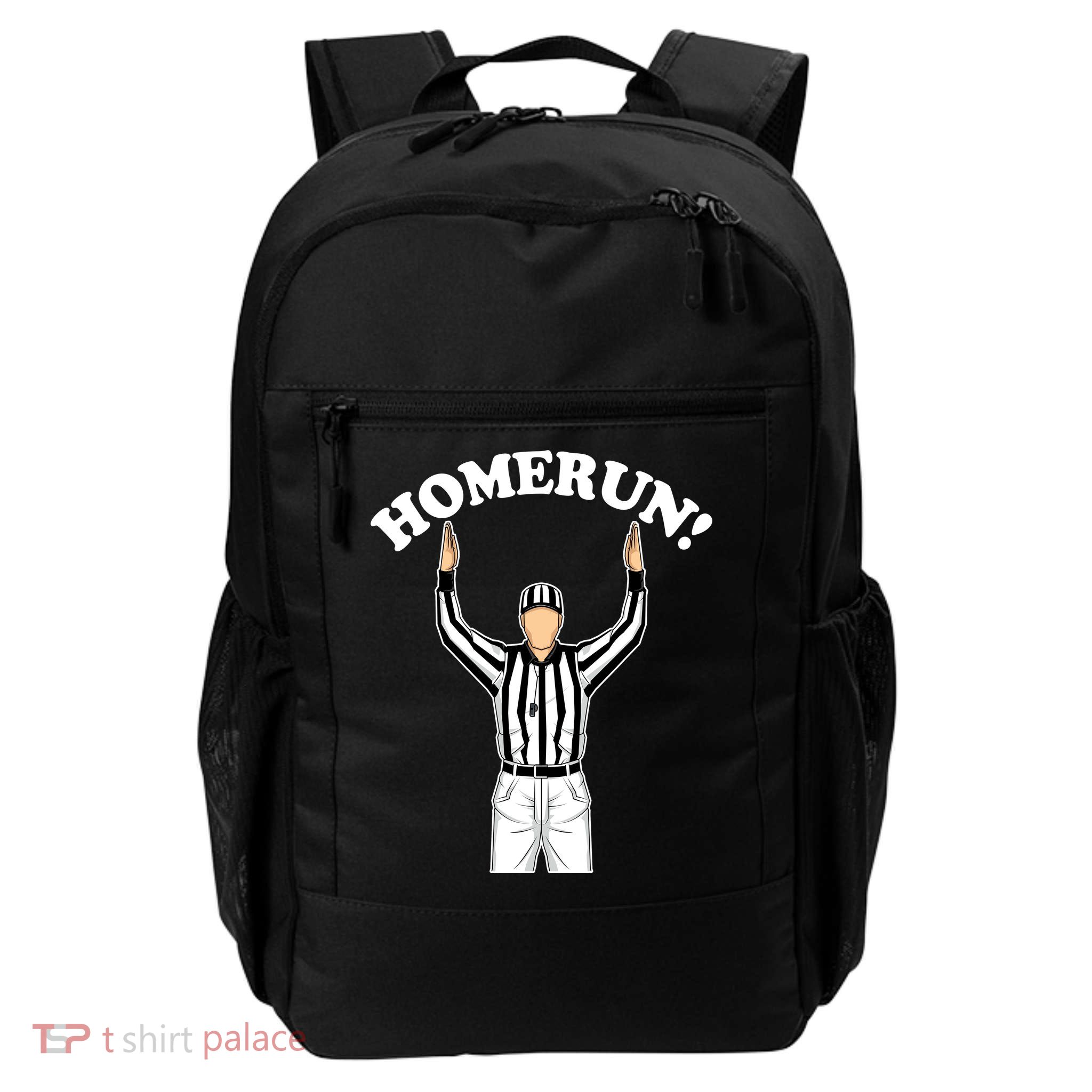 Baseball Homerun Football Referee Funny Backpack