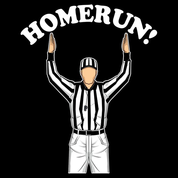 Baseball Homerun Football Referee Funny Flatbill Hat
