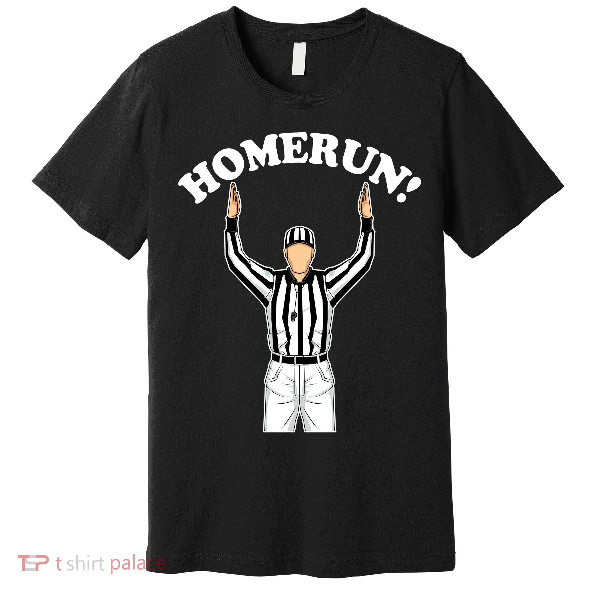 Baseball Homerun Football Referee Funny Premium T-Shirt