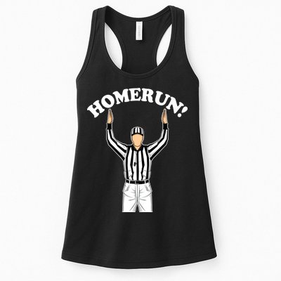 Baseball Homerun Football Referee Funny Womens Tank Top