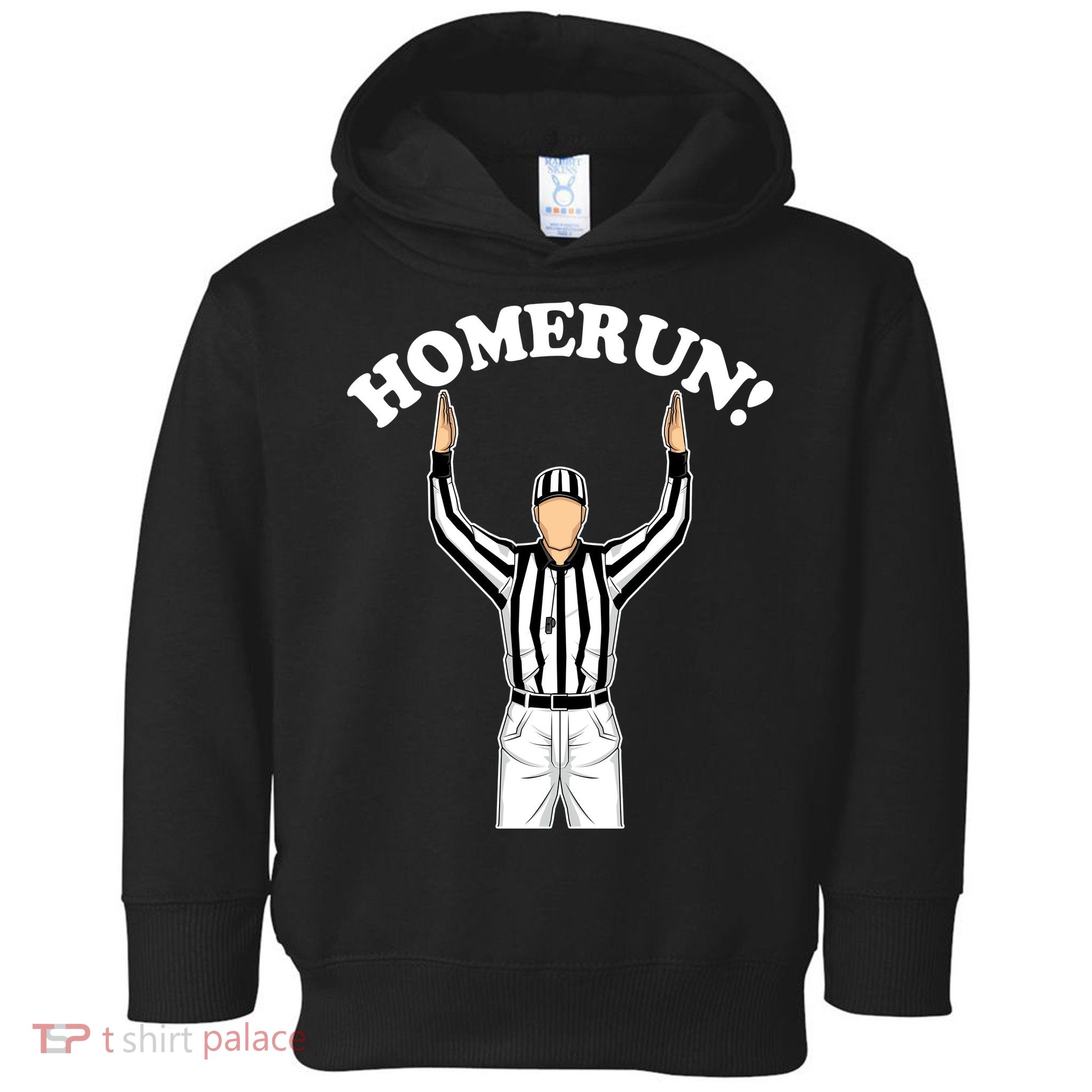 Baseball Homerun Football Referee Funny Toddler Hoodie