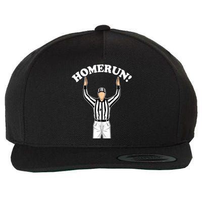 Baseball Homerun Football Referee Funny Wool Snapback Cap