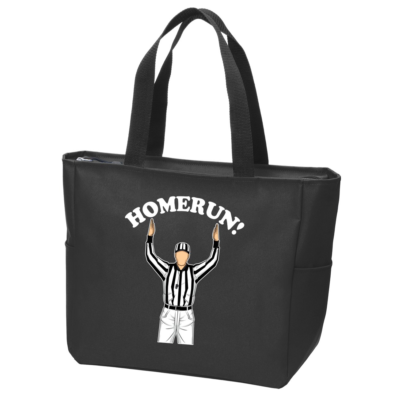 Baseball Homerun Football Referee Funny Zip Tote Bag