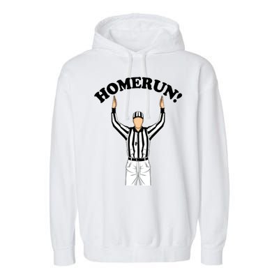 Baseball Homerun Football Referee Funny Garment-Dyed Fleece Hoodie