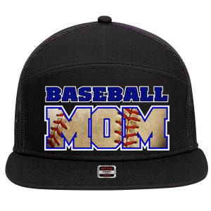 Baseball Mom 7 Panel Mesh Trucker Snapback Hat